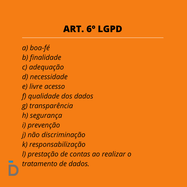 princípios da lgpd