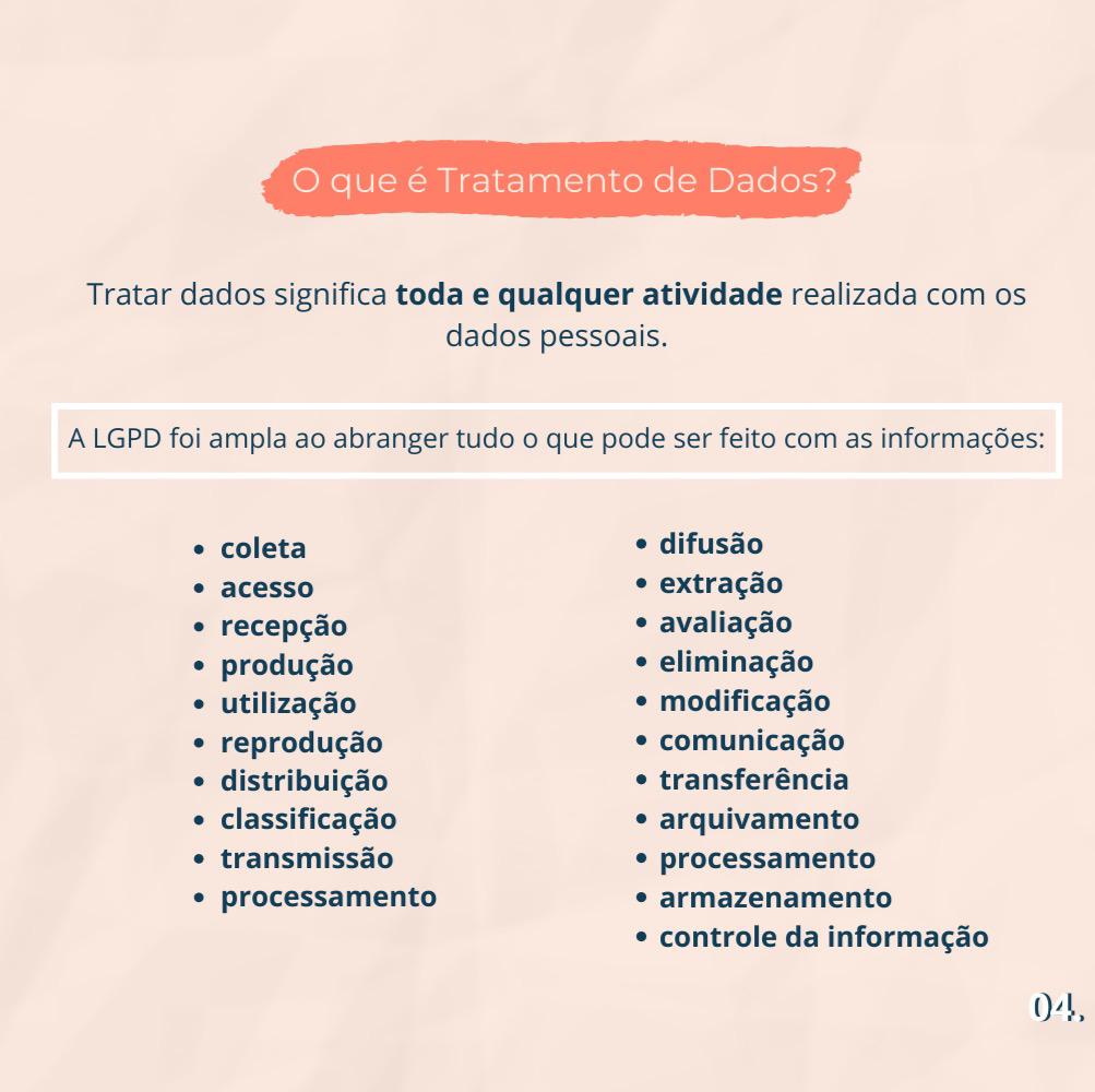 O que é tratamento de dados?