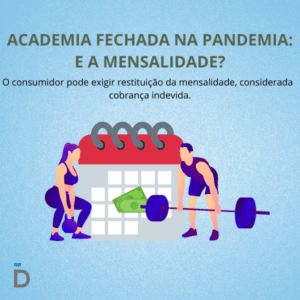 Academia fechada na Pandemia: e a Mensalidade?